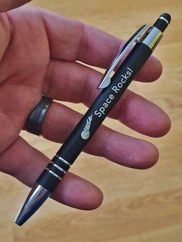 Space rocks black ballpoint - rocks,