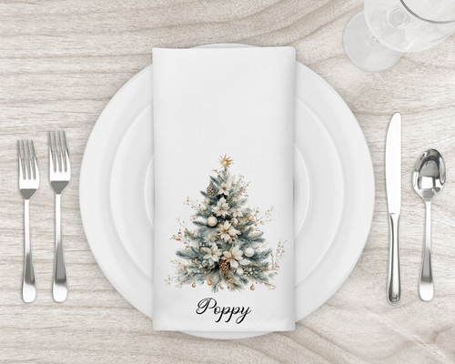 Personalised christmas napkins - christmas,