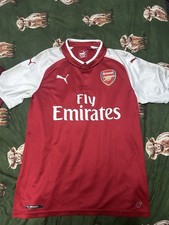 OFFICIAL ARSENAL PUMA SPONSOR 2017/18 HOME KIT MENS SIZE MEDIUM