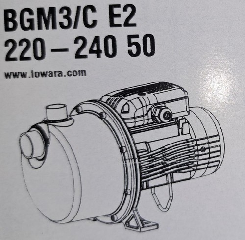Lowara xylem bgm e2 - lowara,