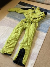Adults Retro No Where Ski Suit, Fits Size 12 Ladies , Mens S, One Piece Suit