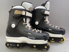 USD Sway Team II Aggressive Inline Roller Skates UK5 EU39 US6 - Black White