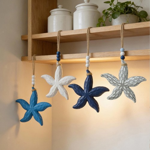 Nautical marine style starfish - nautical,