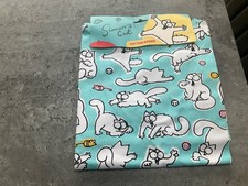 Simons cat cotton apron  turquoise BNWT