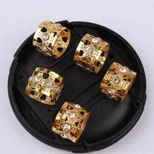 gold Hair Braid DIY Dread Dreadlock Bead Adjustable girls children party wedding