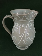 VINTAGE DENBY POTTERY / STONEWARE 1950s CELADON LARGE DECORATIVE JUG