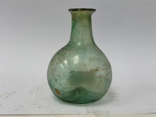 59669 Old Vintage Antique Glass Bottle Chemist Cure Drug Phial Pontil Medicine