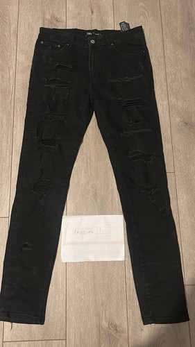 Zara distressed skinny jeans - distressed,