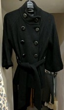 100% Wool Black 3/4 sleeve