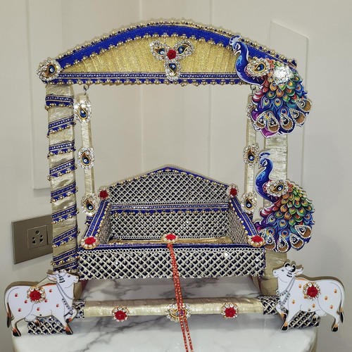 Meenakari singhasan jhoola - meenakari,