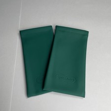 Specsavers Glasses Case Green Pouch 2x Cover Holder Eyeglasses Cover