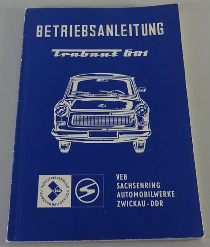 Owners manual trabant - owners, manual/manual