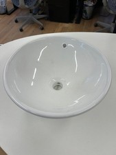 Round countertop basin