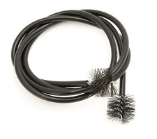 Trombone Cleaning Snake & Brush - Vinyl/Rubber Coated - Gentle Bristles - 110cm