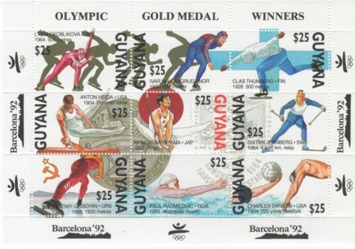 Guyana 1992 olympic gold - -,