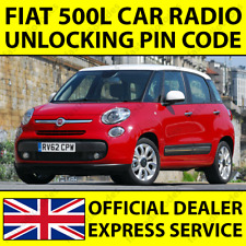✅FIAT 500L CAR RADIO NAVIGATION UNLOCKING PIN CODE FOR ALL MODELS✅