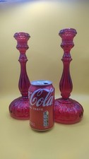 Vintage Red Pressed Glass