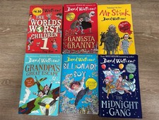 David Walliams Book Bundle X 6 Books Paperback Good Used Condition