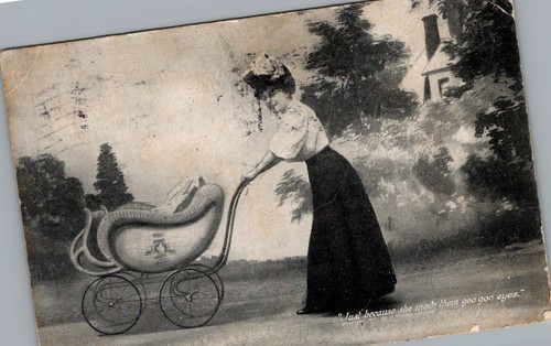 1907 edwardian woman baby - 1907,