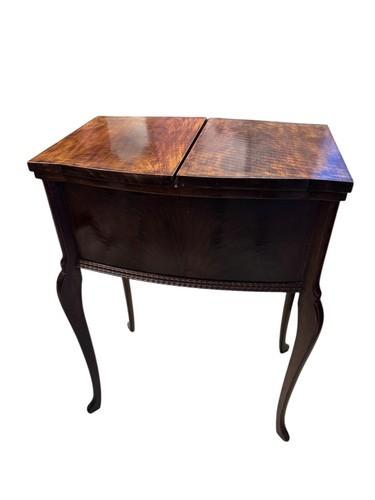 Antique victorian walnut work - walnut,