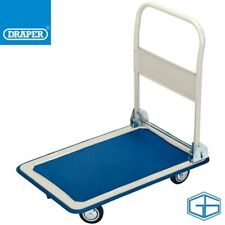 DRAPER PLATFORM TROLLEY WITH FOLDING HANDLE 630 X 480 X 850MM 150KG, 44005
