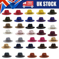 New Wide Brim Felt Fedora Hat