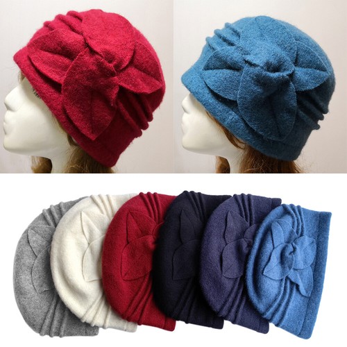 Ladies wool cloche hat womens - ladies,