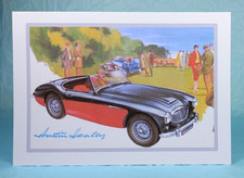 AUSTIN HEALEY - GREETING CARD - Classic Car Memorabilia - Blank inside - 7" x 5