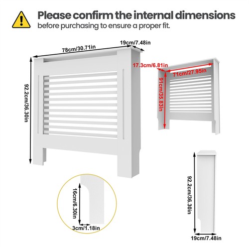 Radiator cover wall - wall, mounted