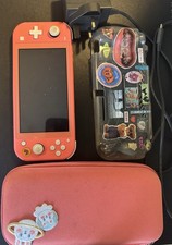Nintendo Switch Lite Coral Animal Crossing Edition + Game & Accessories Bundle