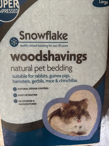 Wood shavings snowflake - , large