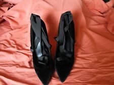 TOPSHOP high heel shoes VELVET VELOUR black sise 7 40 goth emo