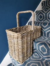 Sturdy Rattan Stair Step Storage Basket.