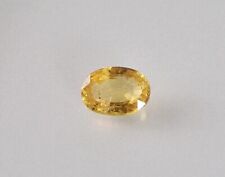 0.65 Ct Natural Fancy Yellow Sapphire Loose Gemstone (6.20×4.36×2.37mm)