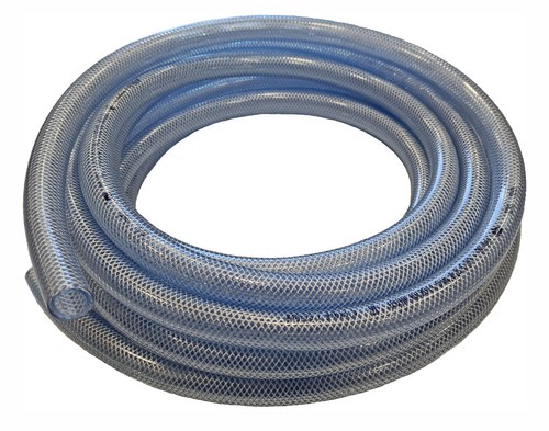 Clear pvc braided flexible - clear,
