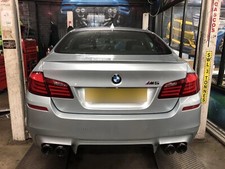 BMW M5 CUSTOM BUILT STAINLESS EXHAUST SYSTEM BACK BOX DELETE & TIPS FITTED F10