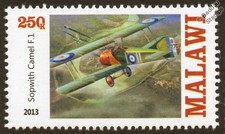 RAF SOPWITH CAMEL F.I WWI Biplane Fighter Aircraft Mint Stamp