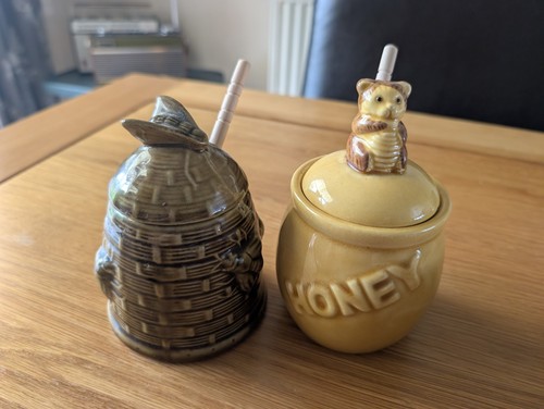Vintage honey pots set 2 - honey,