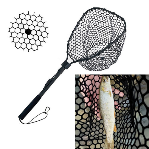Folding fly fishing landing - folding,