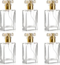Perfume Glass Bottles 30 ml 6 Pieces Gold, New but 1 taken out of bubble wrap, f