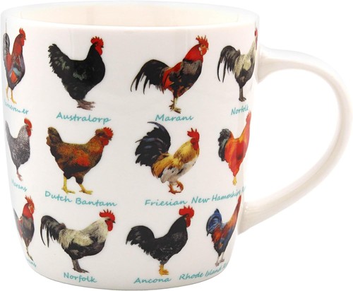 Cockerel rooster mug - rooster, fine