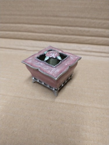 Vintage metal footed trinket - vintage,