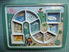 CHILDREN’S DINNER TRAY ALL FUN & GAMES FRED MELAMINE DIVIDED TRAY PIRATE THEME