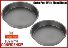 2x 9" Cake Tin Fixed Base 23