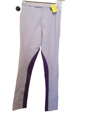 26"W 2 TONE PURPLE CHILD GORRINGE PONY SADDLE RIDING JODHPURS