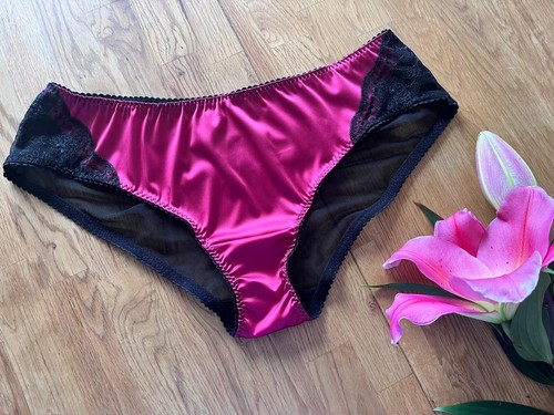 Womens satin knickers blue - satin, ~
