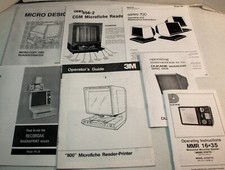 7 Photocopies of Microfilm, Microfiche Reader, Printer Owner's, User Manual Copi