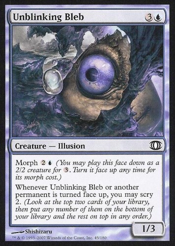 Unblinking bleb mtg - unblinking,