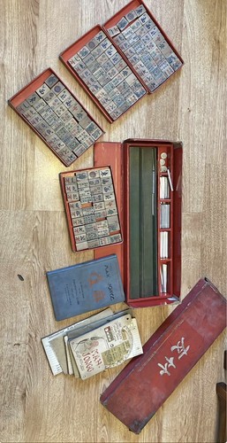 Vintage chinese mah jongg set - vintage,