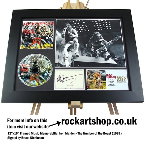 Iron maiden signed bruce - maiden,